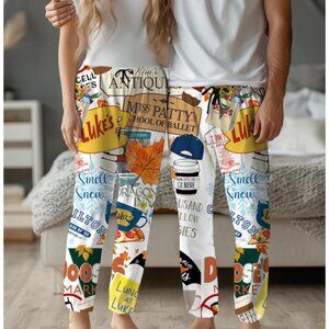 Cozy Womens Print Pajama Pants Pull-on Comfort Fit 100% Polyester Drawstring Tie